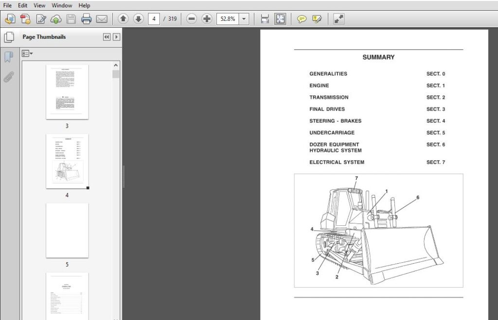 Case Crawler Dozer 1650K Service Manual 6-46470R0 - PDF DOWNLOAD ...