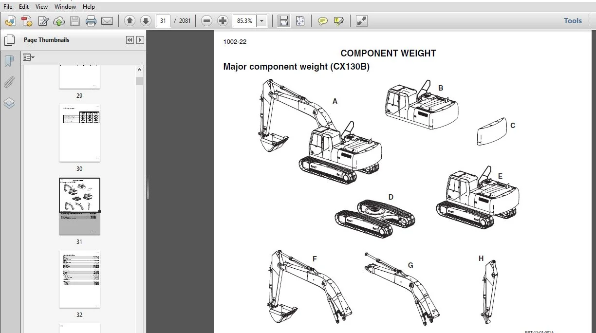 Case Crawler Excavator CX130B Forestry Machine Service Manual 47915915 - PDF DOWNLOAD - Image 3