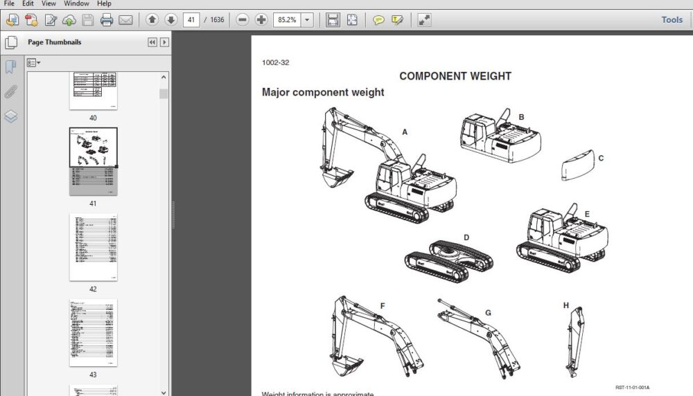 Case Crawler Excavator CX210B CX230B CX240B Service Repair Manual - PDF ...