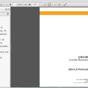 Case Crawler Excavator CX210D Service Manual 47996199 - PDF DOWNLOAD