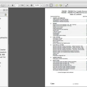Case Crawler & Wheeled Excavator 788-988 PLUS Service Manual 7-79416 - PDF DOWNLOAD