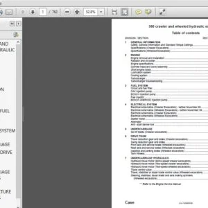 Case Crawler & Wheeled Hydraulic Excavator 588 Service Manual - PDF DOWNLOAD