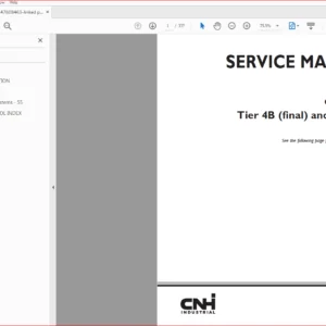 Case Cursor 11 Tier 4B(final) and Stage IV Engine Service Manual (47608463) - PDF Download