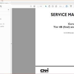 Case Cursor 16 SST Tier 4B(final) and Stage IV Engine Service Manual(47609713) - PDF Download