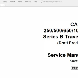 Case DROTT 250 500 650 1000 Series B Travelift Service Manual (S406243M2) Case DROTT 250 500 650 1000 - PDF Download