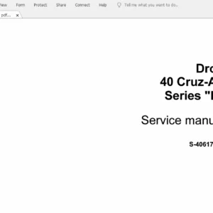 Case Drott 40 Cruz Air Series B Service Manual S406179M1 - PDF DOWNLOAD