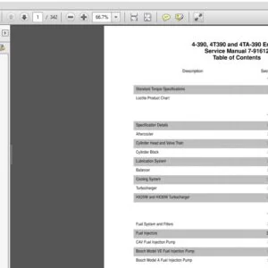 Case Engine CNH 4-390, 4T390, 4TA-390 Service Manual 7-91612R0 - PDF DOWNLOAD