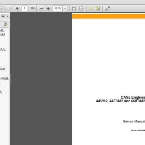 Case Engine CNH 445-M2, 445T-M2, 668T-M2 Service Manual 6-74500NA - PDF DOWNLOAD