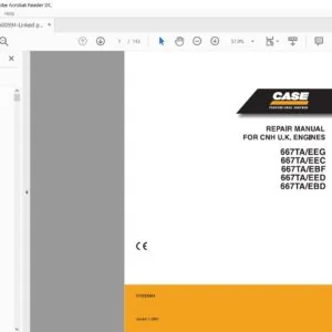 Case Engine CNH 667TA Repair Manual 87600994 - PDF DOWNLOAD
