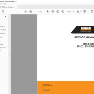 Case Engine Isuzu 4HK1 6HK1 Service Manual (9-44061NA) - PDF Download