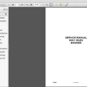 Case Engine Isuzu 6HK1 Service Manual 9-36540 - PDF DOWNLOAD