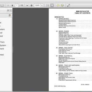Case Excavator 880B Service Manual 9-68144 - PDF DOWNLOAD