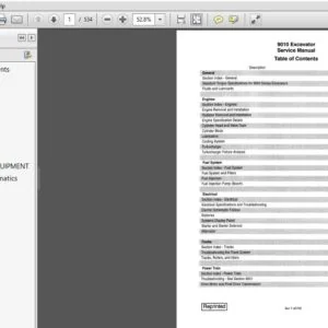 Case Excavator 9010 Service Manual 7-44660 - PDF DOWNLOAD