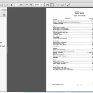 Case Excavator 9030 Service Manual 7-44680R0 - PDF DOWNLOAD