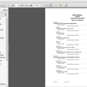 Case Hydraulic Excavator CX27B Shop Manual 6-77820NAR0 - PDF DOWNLOAD