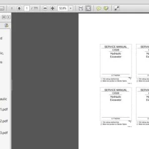 Case Hydraulic Excavator CX50B Service Manual 6-77460NAR0 - PDF DOWNLOAD