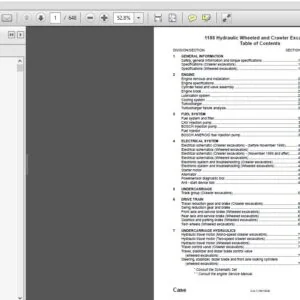 Case Hydraulic Wheeled & Crawler Excavator 1188 Service Manual 7-79944 - PDF DOWNLOAD