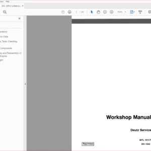 Case IH B/FL 1011/T Deutz Service Manual (291-1942) Case IH B/FL 1011/T - PDF Download