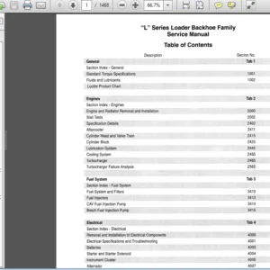 Case L Series Loader Backhoe Family Service Repair Manual - PDF DOWNLOAD