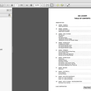 Case Loader 480 Service Manual 9-72572R0 - PDF DOWNLOAD