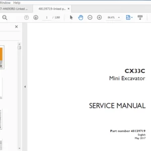 Case Mini Excavator CX33C Service Manual 48139719 - PDF DOWNLOAD