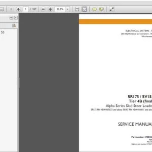 Case SR175 SV185 Tier 4B (final) Alpha Series Skid Steer Loader Service Manual - PDF Download