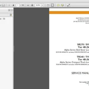 Case SR270 SV300 TR340 TV380 Tier 4B(final) Alpha Series Skid Steer/Compact Track Loader Service Manual-Download
