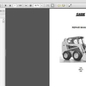 Case Skid Steer Compact Track Loader 435 445 445CT Repair Manual 6-75491 - PDF DOWNLOAD