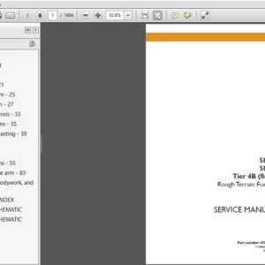 Case Telehandlers Rough Terrain Forklift 586H 588H Tier 4 Service Manual - PDF DOWNLOAD