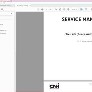 Case Tier 4B(final) and Stage IV Engine Service Manual (47730922)Case Tier 4B - PDF Download