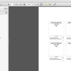 Case Tractor 380 Service Manual 9-73727R0 - PDF DOWNLOAD
