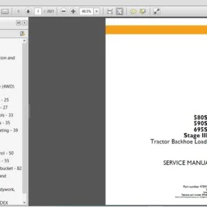 Case Tractor Backhoe Loader 580ST 590ST 695ST S3B Service Manual 47847146 - PDF DOWNLOAD