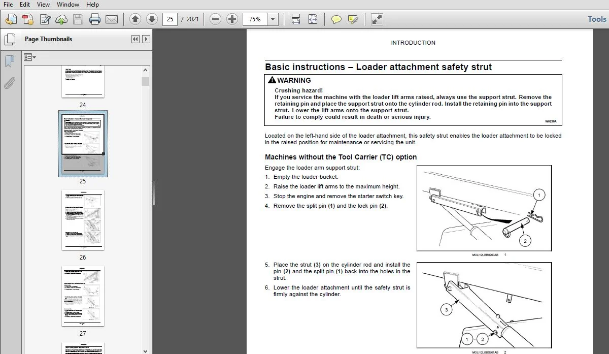 Case Tractor Backhoe Loader 580ST 590ST 695ST S3B Service Manual 47847146 - PDF DOWNLOAD - Image 2