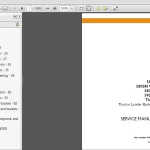 Case Tractor Loader Backhoe 580N SN WT 590SN Tier 3 Service Manual - PDF DOWNLOAD