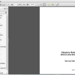Case Vibratory Roller SV212 and SV216 Service Manual 7-29530 - PDF DOWNLOAD