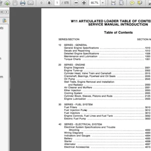 Case W11 Articulated Loader Service Repair Manual Case W11 - PDF DOWNLOAD