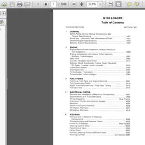Case W14B Loader Service Repair Manual Case W14B - PDF DOWNLOAD