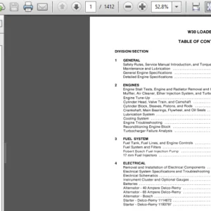 Case W30 Loader Service Repair Manual Case W30 - PDF DOWNLOAD