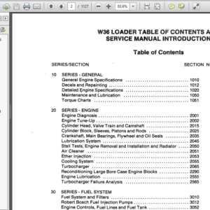 Case W36 Loader Service Repair Manual (9-66874) Case W36 - PDF Download