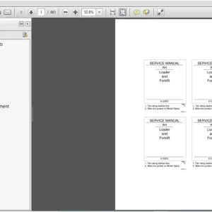 Case W4 Loader and Forklift Service Repair Manual (8-33652) Case W4 - PDF Download