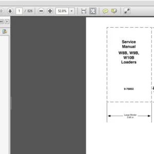 Case W8B, W9B, W10B Loaders Service Repair Manual (9-76802) Case W8B, W9B, W10B - PDF DOWNLOAD