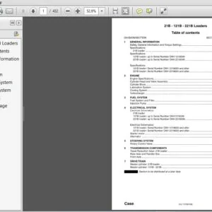 Case Wheel Loader 21B-121B-221B Service Manual 7-79121 - PDF DOWNLOAD