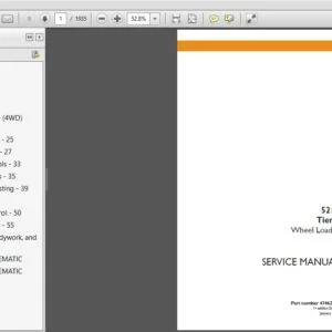 Case Wheel Loader 521F Tier 4 Final Service Manual 47462778 - PDF DOWNLOAD