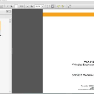 Case Wheeled Excavator WX148 Service Manual - PDF DOWNLOAD