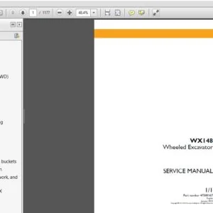 Case Wheeled Excavator WX148 Service Manual 47500167 - PDF DOWNLOAD