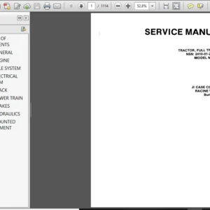 Case tractor full Tracked nsn 2410-01.254-167 Model MC1150E Service Repair Manual - PDF Download