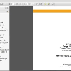Case 1150M Stage IIIB Crawler Dozer Service Manual (48080034) Case1150M - PDF Download