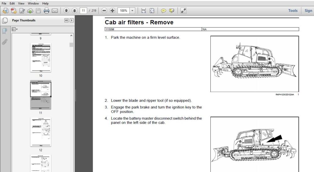 Case 1150M Tier 4B (final) Crawler Dozer Service Repair Manual ...