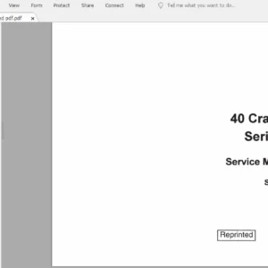 Case 40 Crawler Series D Service Repair Workshop Manual (S406294) Case 40 - PDF Download