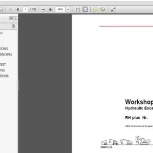 Download O&K RH plus - 5.6 Nr Hydraulic Excavators Workshop Service Repair Manual 2986673 PDF